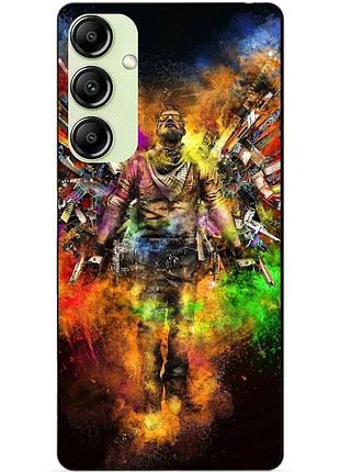 Чехол силиконовый бампер для samsung s21 plus с рисунком воин контр-страйк counter-strike
