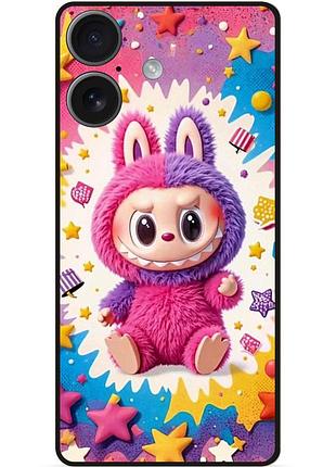 Силіконовий бампер чохол для iphone 17 з малюнком labubu лабубу