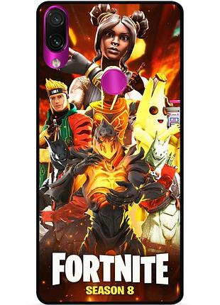 Силіконовий чохол бампер для huawei honor 8x з малюнком fortnite marvel фортнайт марвел