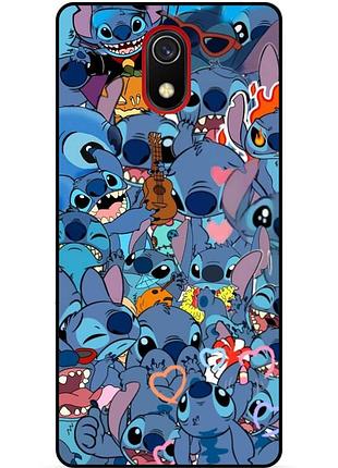 Силіконовий бампер чохол для samsung j4 j4 plus з картинкою стіч stitch