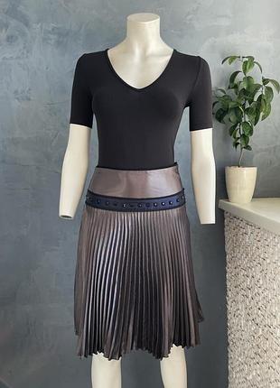 Жіноча атласна юбка плісе topshop