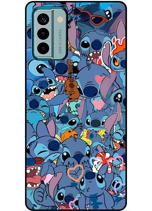 Силиконовый бампер чехол для nokia g21 с картинкой стич stitch