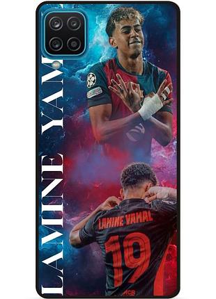 Силиконовый чехол бампер для samsung m12 с рисунком ламин ямаль lamine yamal