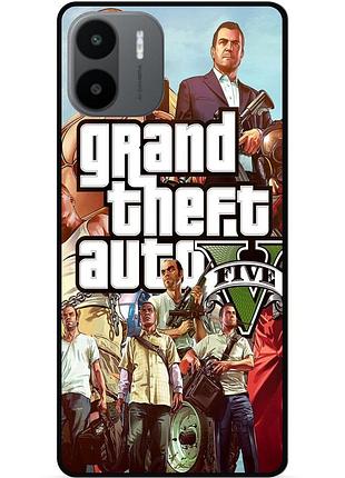 Чехол силиконовый бампер для xiaomi redmi a2 с рисунком гта gta
