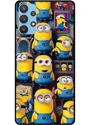 Силиконовый бампер чехол для samsung a73 с картинкой миньоны minion