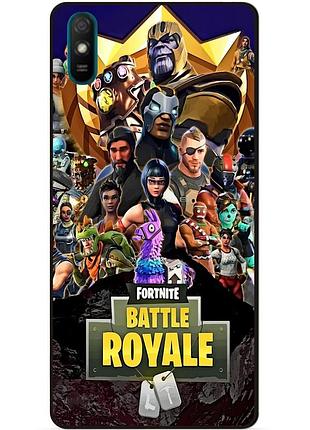Силиконовый бампер чехол для huawei y5 2019 с рисунком фортнайт fortnite