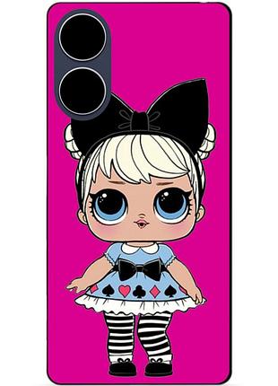 Силиконовый чехол бампер для oppo a17 с рисунком кукла lol лол