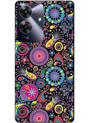 Силіконовий чохол бампер для realme note 60x з малюнком східні візерунки