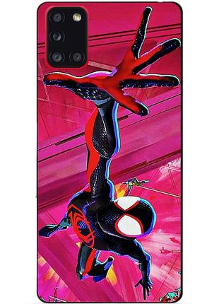 Силіконовий чохол бампер для samsung a41 з малюнком spider man людина-павук