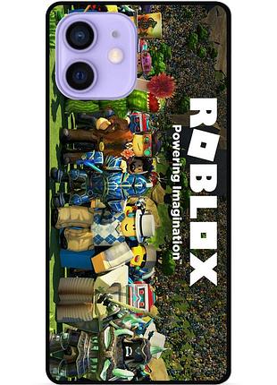 Силіконовий чохол бампер для iphone 12 mini з картинкою роблокс roblox