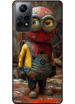Силіконовий бампер чохол для xiaomi redmi note 11 pro з малюнком миньон marvel человек паук