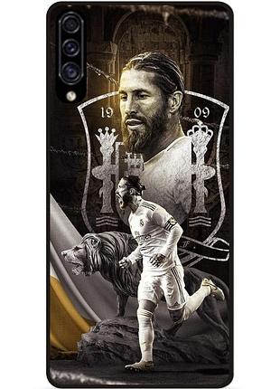 Силіконовий чохол бампер для samsung a10s з малюнком sergio ramos серхио рамос real