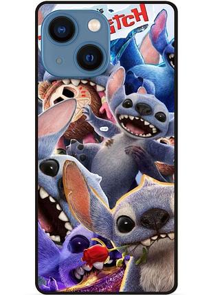 Силиконовый чехол бампер для iphone 13 mini с картинкой stitch стич