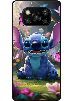 Силиконовый бампер чехол для xiaomi poco x3 стич и лило stitch