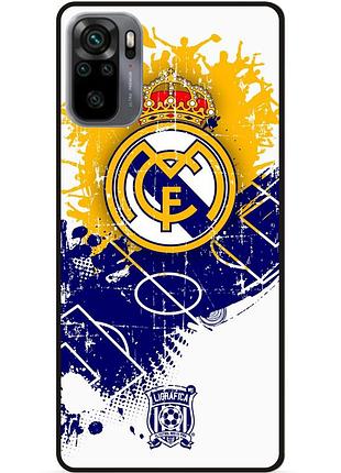 Чехол силиконовый бампер для xiaomi redmi note 10s с рисунком реал мадрид real madrid