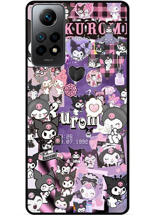 Силіконовий бампер чохол для xiaomi redmi note 12 pro з малюнком kuromi куроми