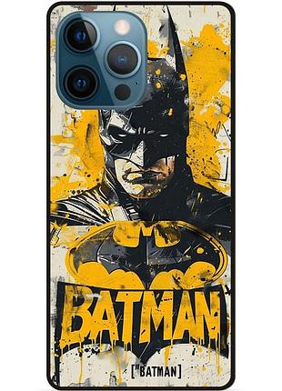 Чехол силиконовый бампер для iphone 16 pro с рисунком batman dc бэтмен
