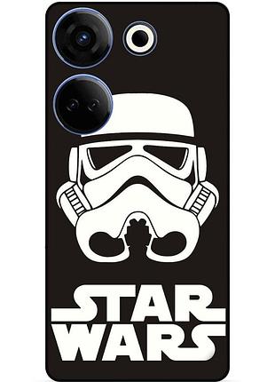Силіконовий бампер чохол для tecno camon 20 pro з малюнком зіркові війни star wars зоряні війни