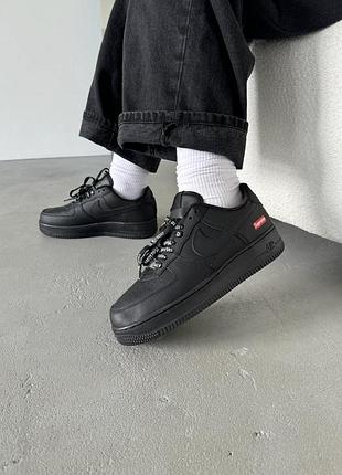 Женские кроссовки nike air force black supreme