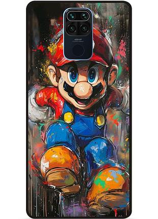 Силіконовий бампер чохол для xiaomi redmi note 9 з малюнком марио marvel mario