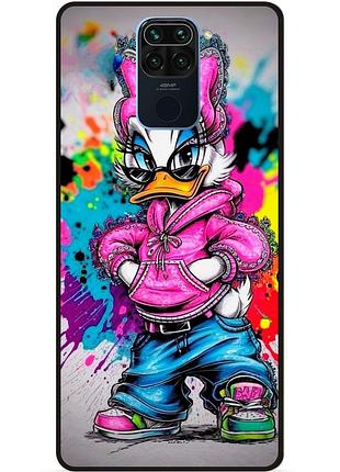 Силіконовий бампер чохол для xiaomi redmi note 9 з малюнком daisy duck marvel дейзи дак