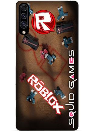 Силіконовий чохол бампер для xiaomi mi 9 lite з малюнком roblox гра в кальмара роблокс