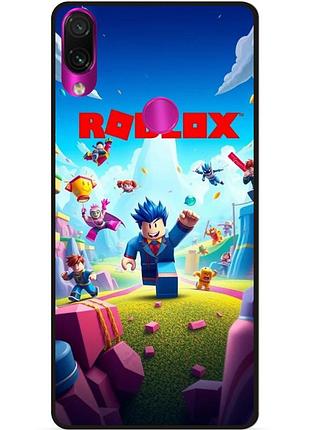 Силиконовый чехол для xiaomi redmi note 7 с рисунком roblox игра в кальмара роблокс