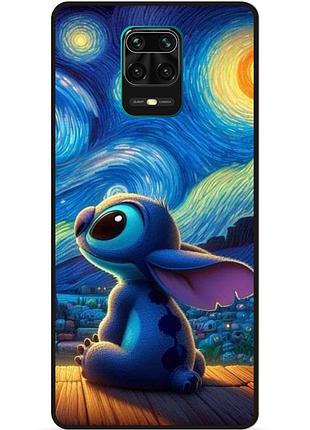 Силіконовий бампер чохол для xiaomi redmi note 9 pro стіч stitch