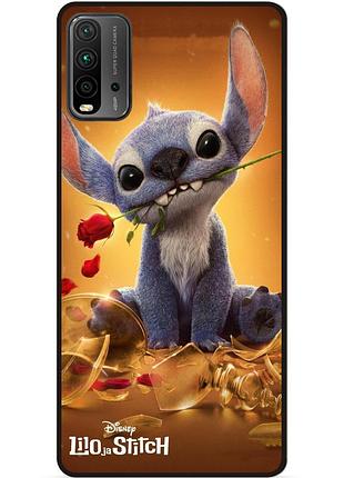 Силиконовый чехол бампер для xiaomi redmi 9t stitch лило и стич