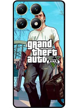 Силіконовий чохол бампер для xiaomi 14t з малюнком gta 8