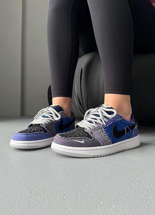 Женские кроссовки nike air jordan 1 low og voodoo alternate