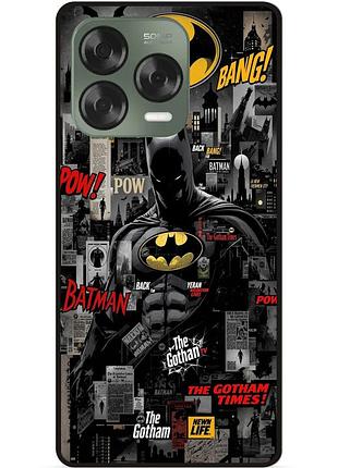 Чехол силиконовый бампер для zte nubia v70 design с рисунком batman бэтмен