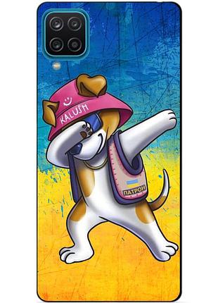 Силиконовый бампер чехол для samsung a22 с рисунком пес патрон калуш kalush