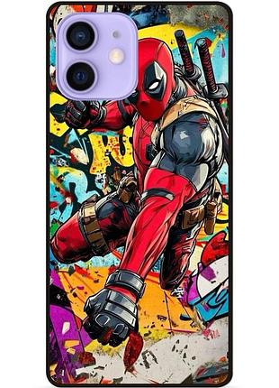 Чехол силиконовый бампер для iphone 11 с рисунком deadpool marvel дэдпул