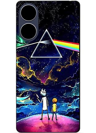Силіконовий чохол бампер для oppo a78 з малюнком рік і морті rick and morty