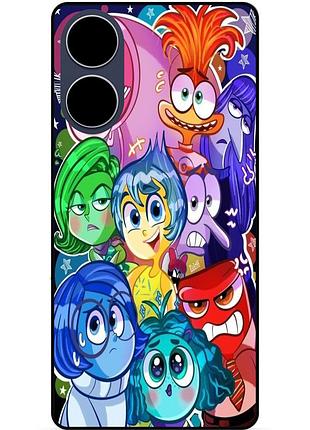 Чехол силиконовый бампер для oppo a60 с рисунком головоломка