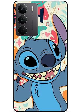 Чехол силиконовый бампер для realme c75 с рисунком stitch стич