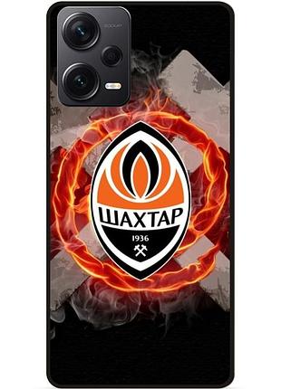 Силіконовий чохол бампер для xiaomi redmi note 12 pro plus з малюнком шахтер донецк