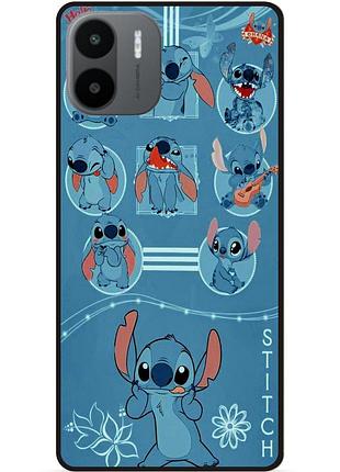 Силиконовый бампер чехол для xiaomi redmi a2 с картинкой stitch стич
