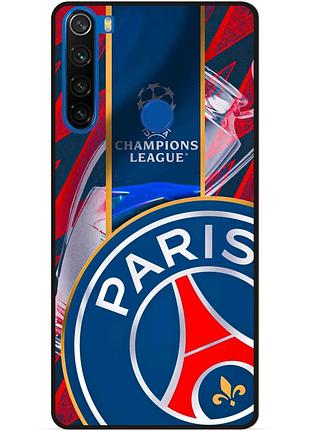 Силіконовий чохол бампер для xiaomi redmi note 8t з малюнком псж psg