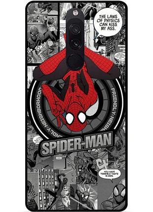 Силиконовый чехол бампер для xiaomi redmi 8 с рисунком человек паук spider man