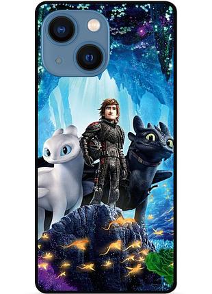 Чехол силиконовый для iphone 13 mini с рисунком как приручить дракона