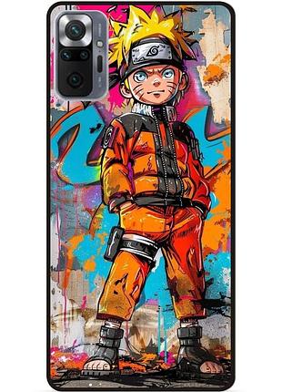Чехол силиконовый бампер для xiaomi redmi note 10 pro с рисунком наруто аниме marvel naruto
