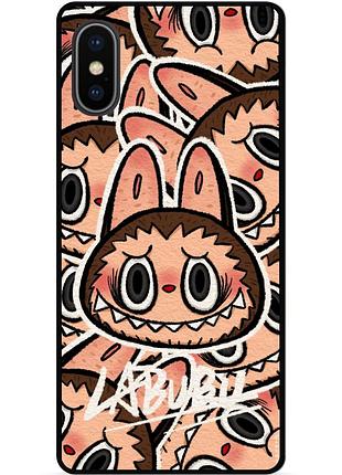 Силіконовий бампер чохол для iphone xs max з малюнком лабубу labubu