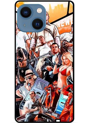 Силіконовий бампер чохол для iphone 14 з малюнком gta гта