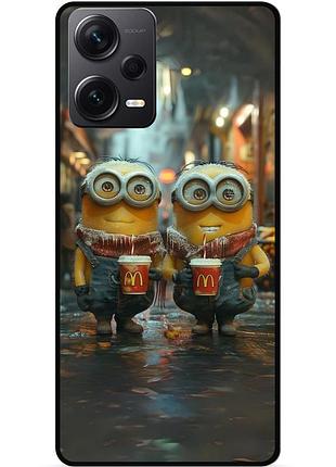Силіконовий чохол бампер для xiaomi redmi note 12 pro 5g з малюнком міньйони minion