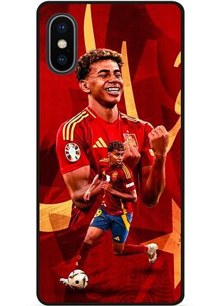 Силиконовый чехол бампер для iphone xs max с рисунком lamine yamal ламин ямаль