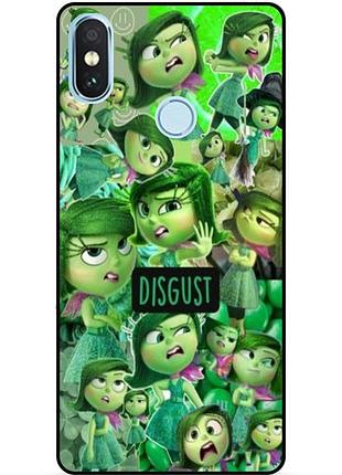 Чехол силиконовый бампер для xiaomi redmi note 5 с рисунком головоломка disgust