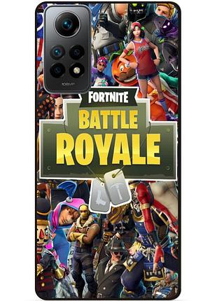Силиконовый бампер чехол для xiaomi redmi note 12 pro игра fortnite фортнайт