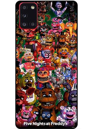 Силіконовий бампер чохол для samsung a21s з малюнком аніматроніки freddy фредді